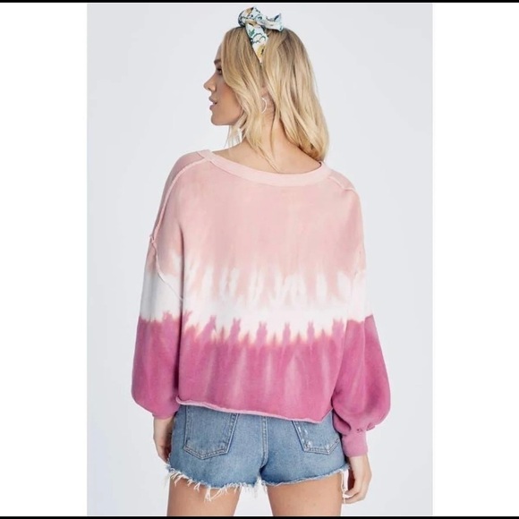NEW Wildfox Olivia Sweatshirt Ruby Dove Dye Sweater - Picture 3 of 10